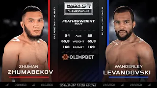 NAIZA 57: Zhuman Zhumabekov vs Wanderley Rosa Ferreira Levandovski