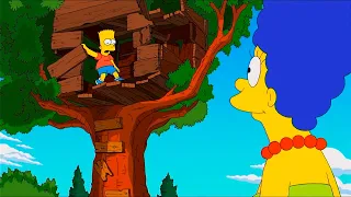 Bart destrulle su casa del arbol Los simpsons capitulos completos en español