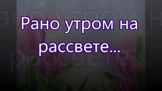 Рано утром на рассвете шли в слезах/// на Пасху