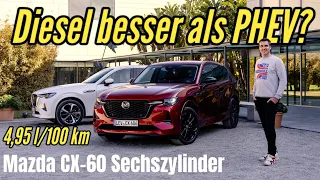 Mazda CX-60 e-Skyactiv D 200: Sechszylinder-Diesel mit Hinterradantrieb im Test | Verbrauch | 2023