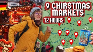 I went to 9 different CHRISTMAS MARKETS in one day | different cities