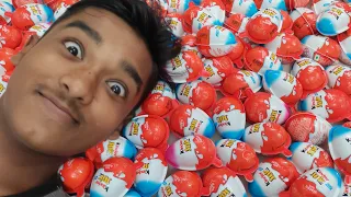 Yummy Kinder Surprise Egg Toys Opening - A Lot Of Kinder Joy Chocolate ASMR