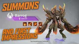 Summons and First Impressions: Barrog! || Eternal Evolution