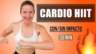 🔥 Quema grasa y ponte en forma con esta intensa rutina de Cardio HIIT 🔥 30 min 💯