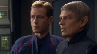 Commander Tucker and Soval seek out Commander Shran for help