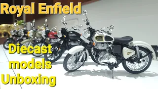 Royal Enfield Miniature models #unboxing #bulletbike #royalenfieldclassic350#royalenfield #bike