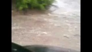 Град и потоп в  Курске (гаражный кооператив на СХА)