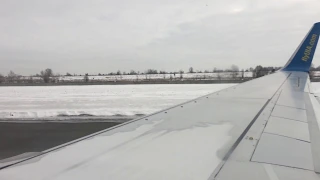 МАУ: Взлет зимой Борисполь Киев | Takeoff from Kyiv Boryspil | Boeing 737-800