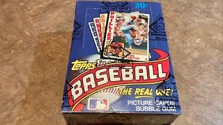 Opening a 35 year old wax box of 1984 Topps Baseball