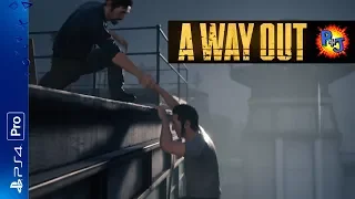 Let's Play A Way Out | PS4 Pro Local Co-op Multiplayer Gameplay | Walkthrough Part 2 (P+J)