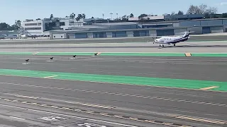 Pilatus pc 12 ng landing at Santa Monica airport