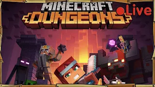 Minecraft Dungeons - With A Squid & A Duck - 🔴 Live