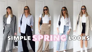 10 SIMPLE SPRING OUTFITS FOR EVERYONE | CAPSULE WARDROBE ESSENTIALS