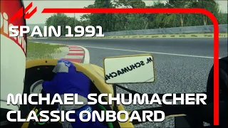 A ROOKIE WITH A GREAT POTENTIAL | 1991 Benetton B191 | Catalunya | Michael Schumacher Onboard