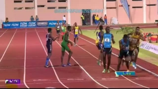 Akeem Bloomfield Anchors JAM wins U20 Boys 4x400m 2nd BAH, 3rd BAR Carifta 2016