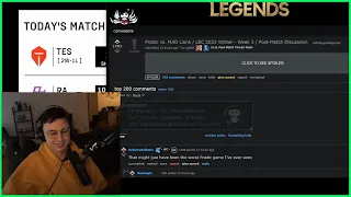 Caedrel Reacts To Reddit After FNC VS MAD