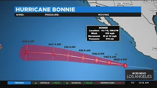 Category 2 Hurricane Bonnie makes rare jump to Pacific Ocean