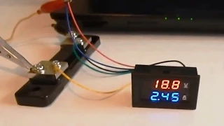 Вольтметр 100V + амперметр 50А подключаем шунт  digital voltmeter ammeter