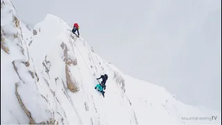 Връх Вихрен по Джамджиев ръб - PD(+), 1500m, M2, 50° - зимен алпинизъм в Пирин