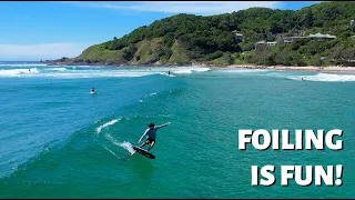 Foiling Fun In Byron Bay!