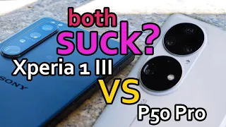 Huawei P50 Pro vs Xperia 1 III. Видеосъёмка. Сравнения ч.1