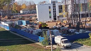 Обзор строительства школы в городе Чайковском