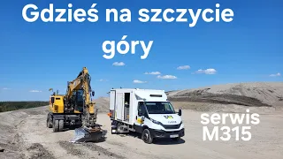 Serwis gdzieś na szczycie góry serwis M315