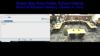 GBAPSD Board of Education Meeting: October 21, 2019