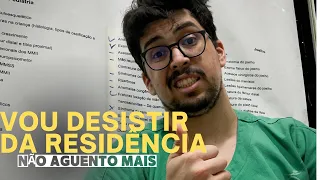 BURNOUT na Residência Médica! Até quebrei o dente!