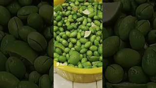 Pickling Green Olives | مخلل الزيتون  #shorts #short #shortvideo