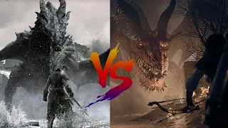 Comparing Skyrim VS Dragon's Dogma 2 Dragon Combat