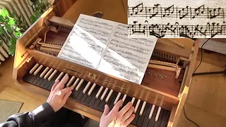 J. S. Bach -  Invention #6 in E major BWV 777 (with scrolling score)