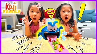 Emma and Kate play Gobble Monster Board Game!