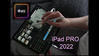 M2 iPad Pro 2022 Unboxing. Test for creators. USB -C