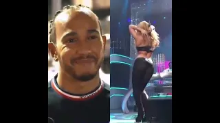 Lewis Hamilton queda hipnotizado por el baile de Shakira - 2023