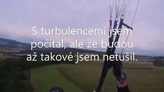 Paragliding Vrbice - nouzové přistání do kukuřice