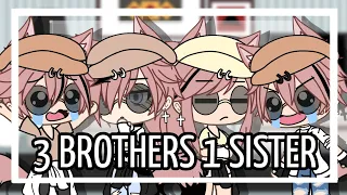 3 Brother's 1 Sister ⁉️|| Gacha Life Mini Movie || Gacha Life || GLMM