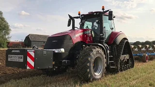 Case IH 380 CVX Magnum Rowtrac Demonstration - 7 Furrow Lemken Plough