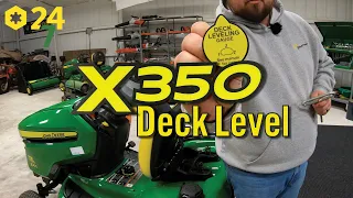 How to Level John Deere X350 Mower Deck