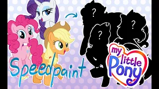 Drawing the Generation 3 Mane Six!💐💎💖(MLP Speedpaint Part 16)