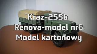 Kraz 255b - Renova-model - model kartonowy