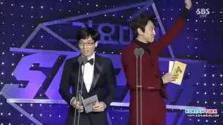 Yoo Jae Suk & Lee Kwang Soo in SBS Gayo Daejun 2014