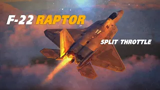 F-22 Raptor Split Throttle Dogfight Vs Su-27 Flanker | Digital Combat Simulator | DCS |