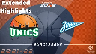 UNICS Kazan vs Zenit ST. Petersburg Extended Highlights | Round 1 (2021-22 Euroleague)