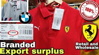 Cheapest Export Surplus Branded Clothes | 96% Off | Zara, Puma, Ferrari | Wholesale market in Pune |