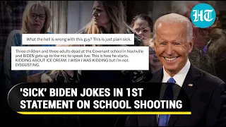 Biden roasted for ice cream joke in first statement on U.S. school shooting that left six dead