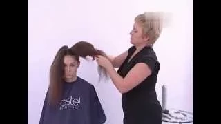 Подиумная прическа. Podium hairstyle