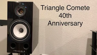 Triangle 40th Anniversary Comete Speaker Review! Luxury Looks And Sound!