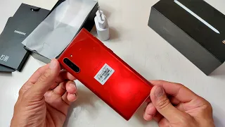 Распаковка Samsung Galaxy Note10 - Восстановленный с Алиекспресс