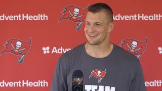 Rob Gronkowski on Reaching 100 TD Connections With QB Tom Brady | Press Conference